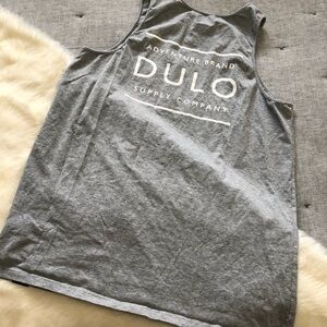Dulo supply company grey men’s tank top size extra large adventure outdoor sport